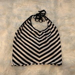 Striped halter top